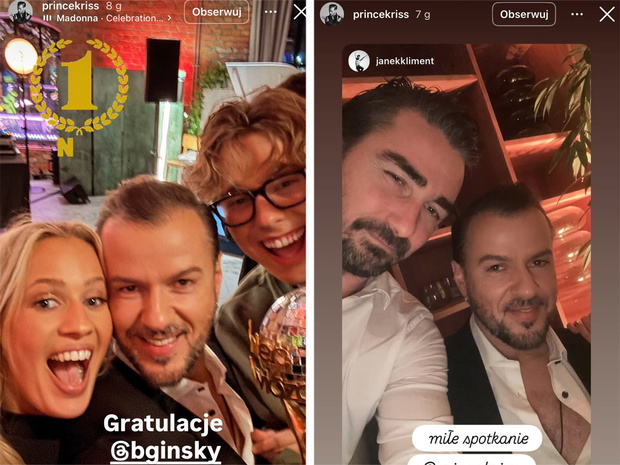 Partner Janji Lesar na afterparty po finale "Tańca z Gwiazdami"