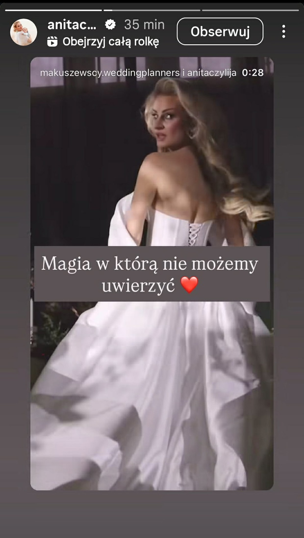 Anita i Adrian ze "Ślubu o pierwszego wejrzenia" pokazali pierwsze nagranie z wesela