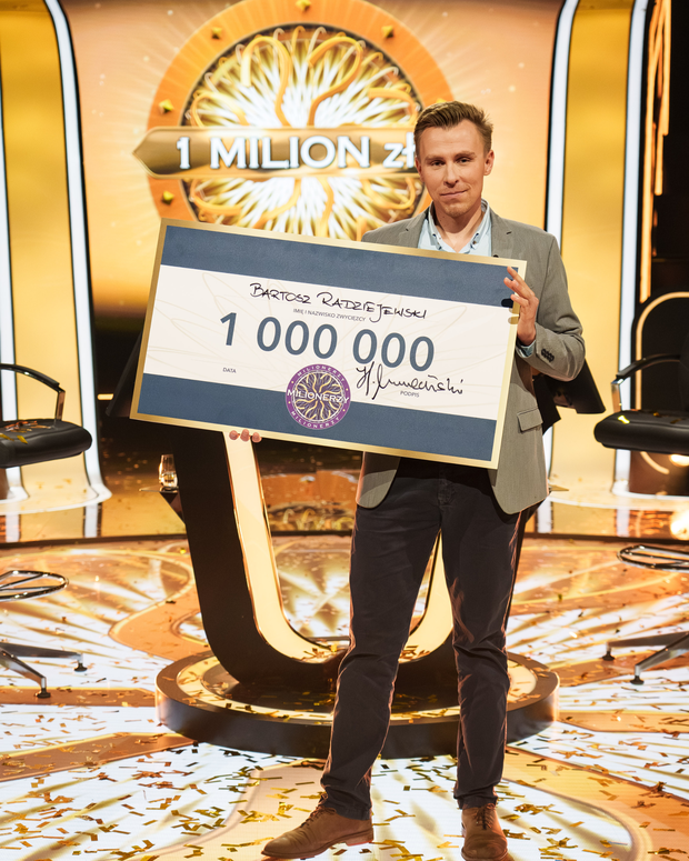 Bartosz Radziejewski wygrał milion w "Milionerach"