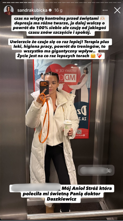Sandra Kubicka o depresji