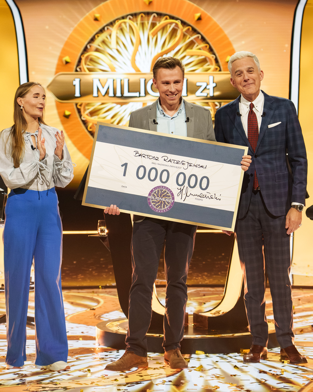 Bartosz Radziejewski wygrał milion w "Milionerach"