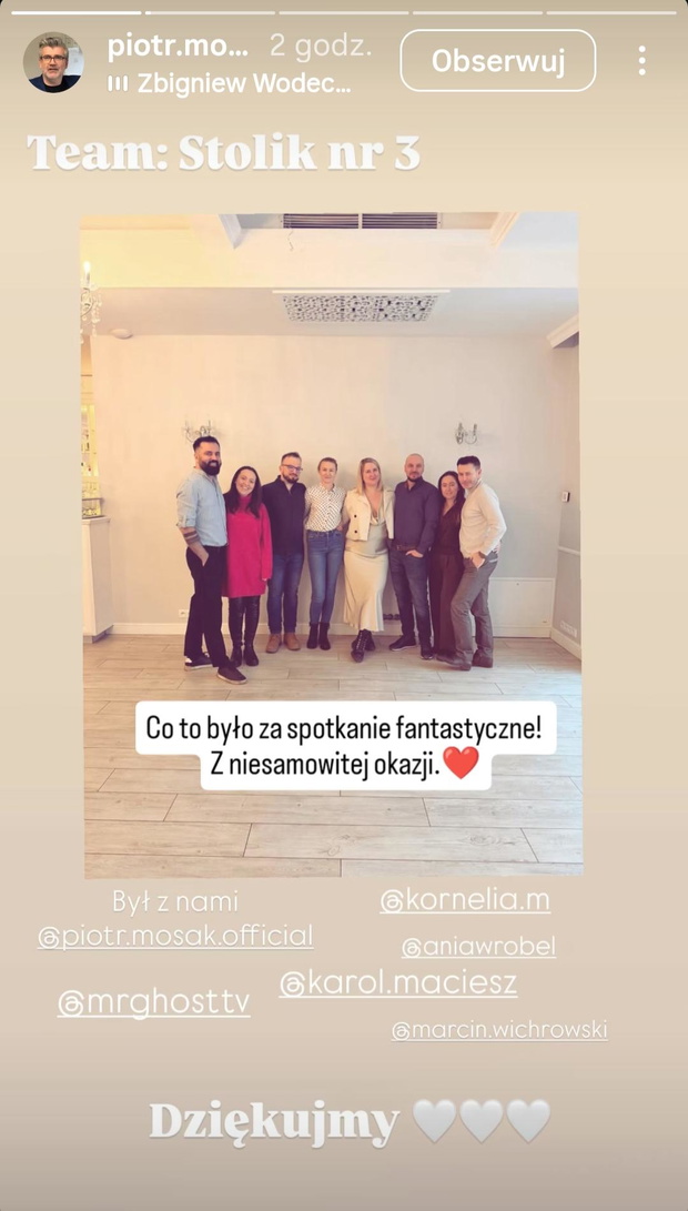 Tak byli uczestnicy i ekspert programu, Piotr Mosak, bawili się na weselu Anity i Adriana z "ŚOPW"