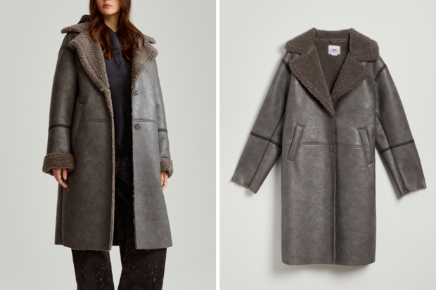 Modny kożuchowy płaszcz "Aspen chic" na zimę w stylu Agnieszki Dygant z House za 99,99 złotych