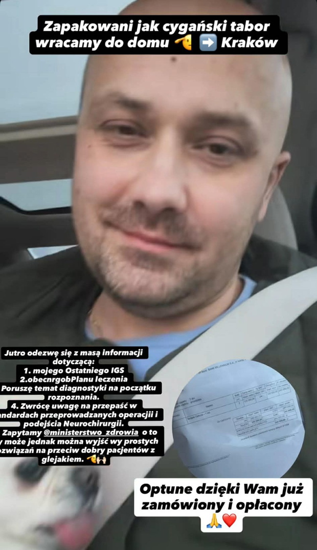 Adrian Szymaniak ze "Ślubu" zabrał głos po ujawnieniu diagnozy o wznowie guza