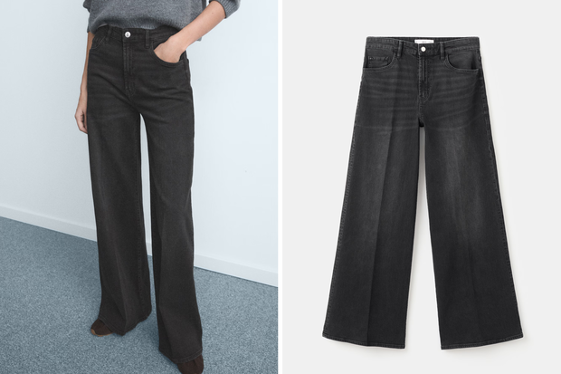Modne spodnie "Granite Fold Jeans" w stylu Małgorzaty Kożuchowskiej z Mango za 159,99 złotych