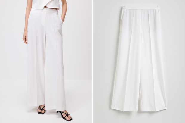 Modne spodnie "pearl blanche pants" w stylu Dody z Reserved za 45,99 złotych