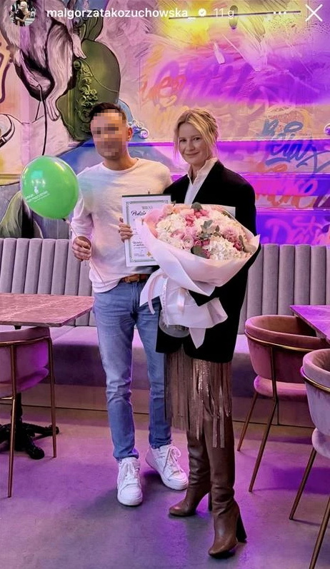 Małgorzata Kożuchowska w modnych kozakach "Desert sharp"