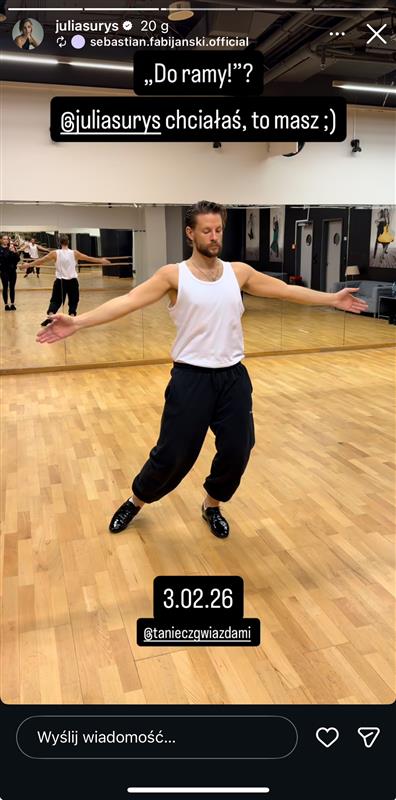 Fabijański na treningu do "TzG"
