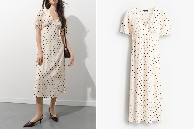 Modna sukienka typu "Polka Dot" w stylu Pauliny Sykut-Jeżyny z Mohito za 99,99 złotych