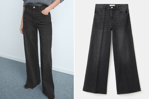 Spodnie "Crinkle Noir Jeans" w stylu Agnieszki Dygant z Mango za 99,99 złotych