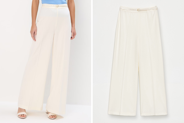 Modne spodnie "pearl blanche pants" w stylu Dody z Mohito za 59,99 złotych