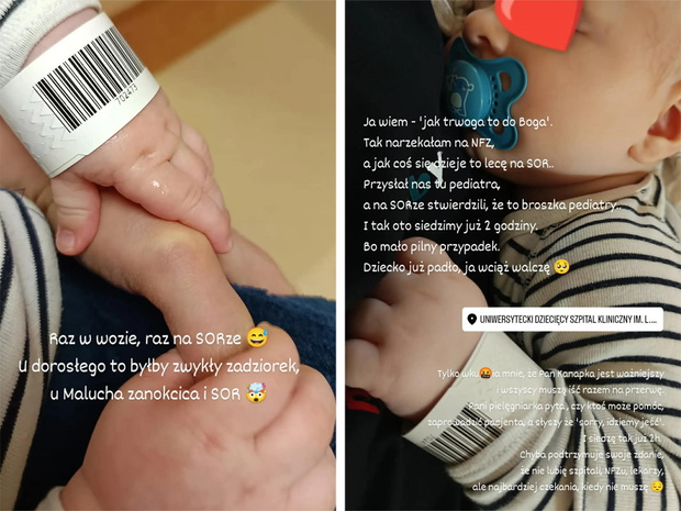 Agnieszka ze "ŚOPW" z synkiem na SORze