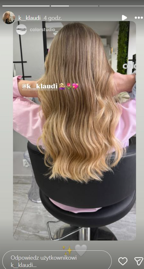 Klaudia z "Rolnik szuka żony" przeszła metamorfozę fryzury fot. Instagram @k__klaudi