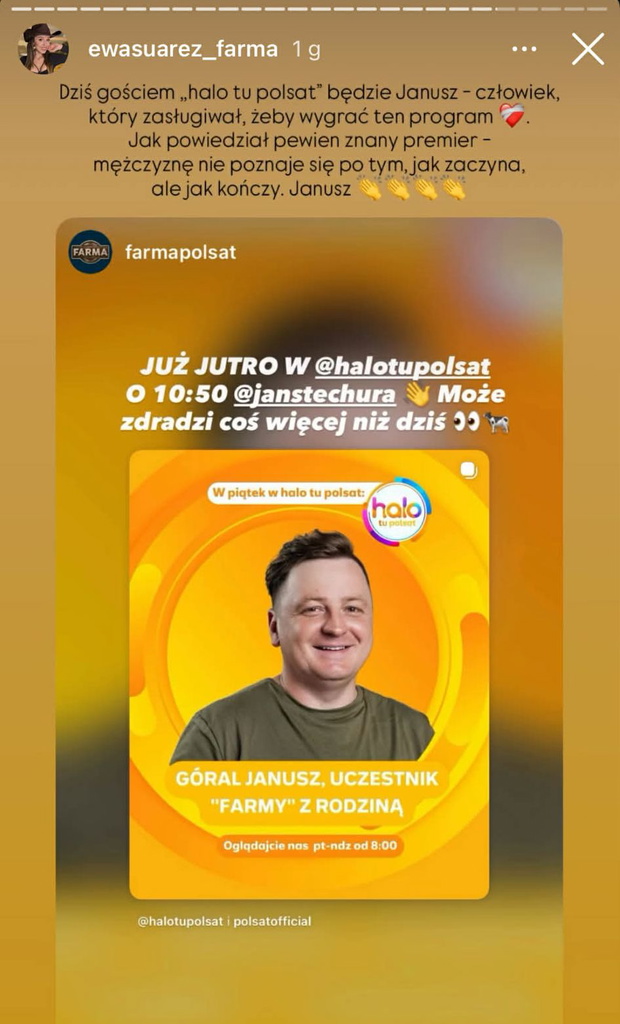 Uczestniczka "Farmy" zabrała głos ws. Janusza