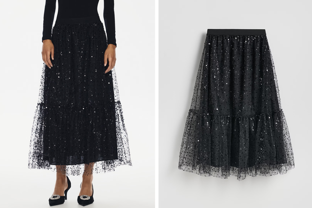 Modna spódnica "sheer tiered" w stylu Agnieszki Woźniak-Starak, utrzymana w estetyce "poetcore" z Reserved za 139,99 złotych