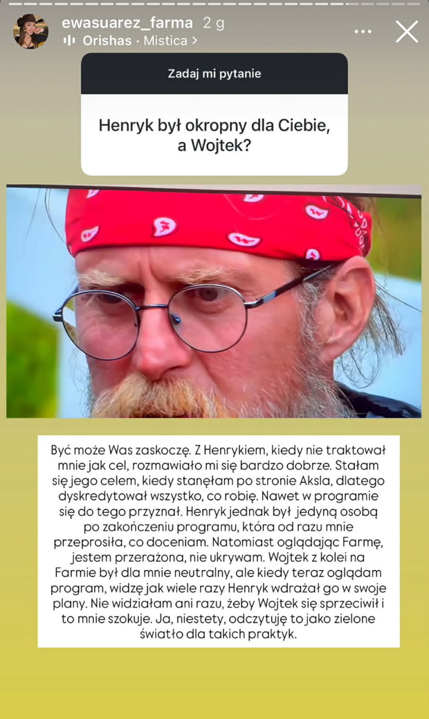 Ewa z "Farmy" ujawniła, co Henryk zrobił po programie