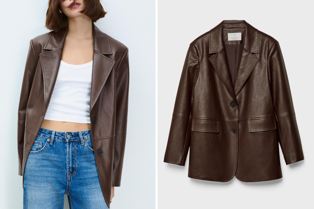 Modna marynarka "Chocolate Fudge" w stylu Małgorzaty Sochy ze Stradivariusa za 199 złotych