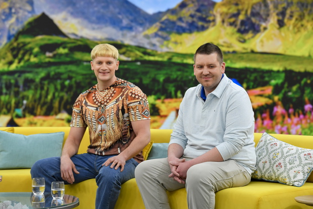 Łukasz Januszczak Janosik z "Farmy" i Paul Konopko w "Halo tu Polsat"