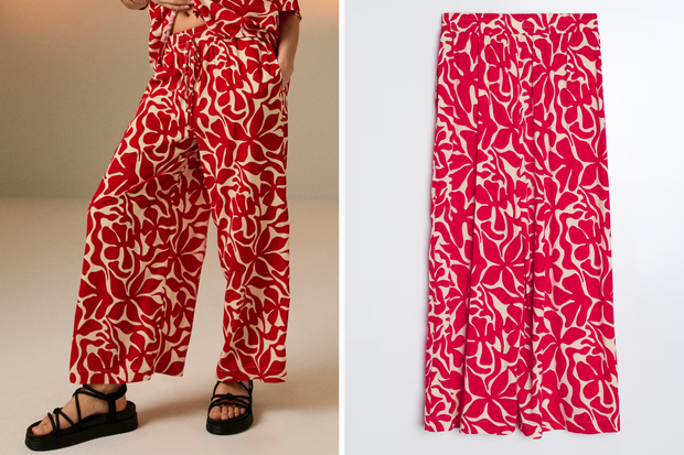 Modne spodnie typu "Jacquard" w stylu Małgorzaty Rozenek-Majdan z Sinsay za 35,99 złotych