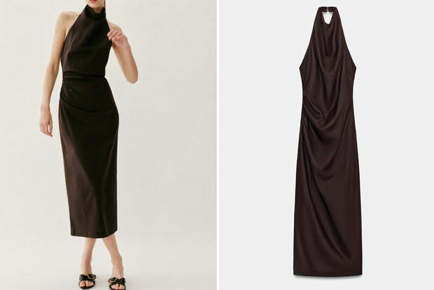 Modna sukienka "Modern Halter" w stylu Izabeli Macudzińskiej z Zary za 139,99 złotych