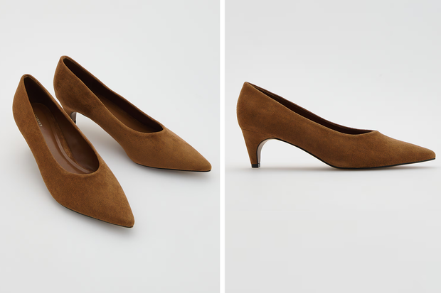 Modne buty "kitten heel" w stylu Małgorzaty Sochy z Reserved za 99,99 złotych