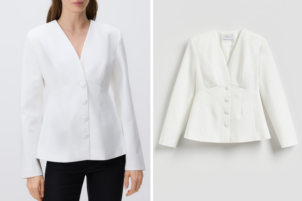 Modna marynarka z baskinką typu "Peplum" w stylu Izabeli Macudzińskiej z Reserved za 239,99 złotych