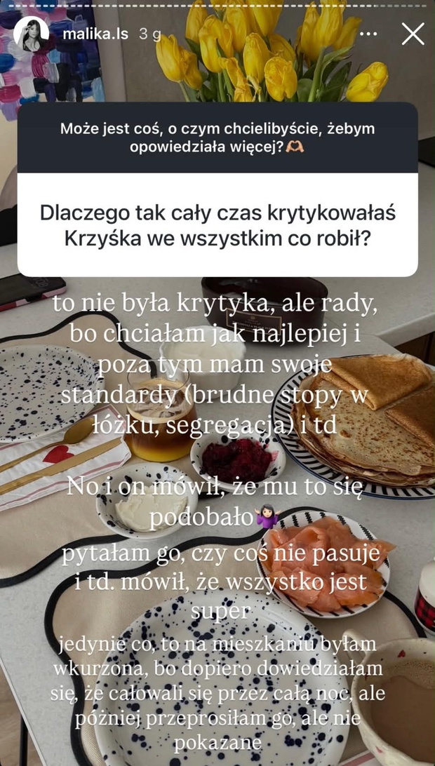 Malika z "Love is Blind: Polska" ujawnia nowe fakty ws. Krzysztofa