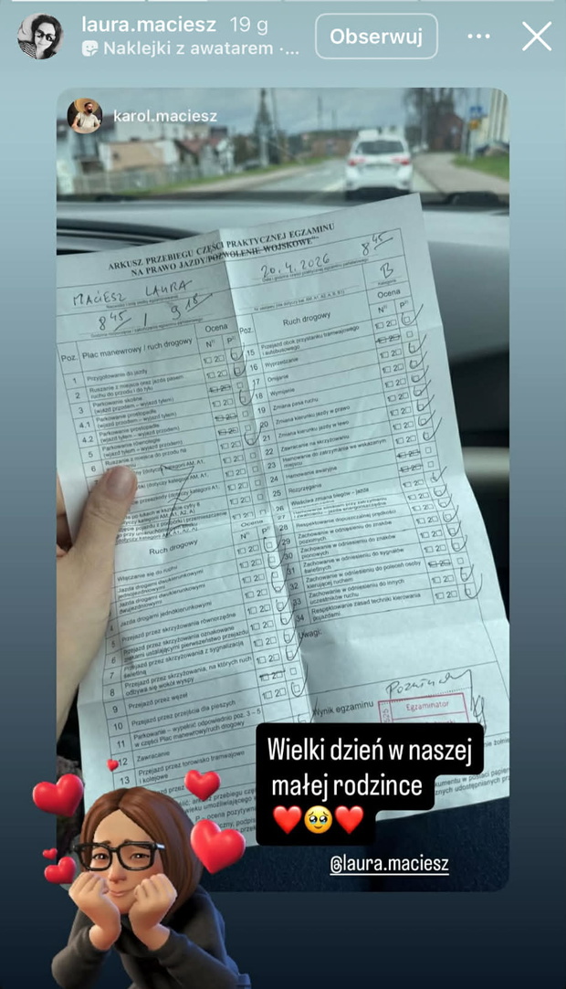 Laura i Karol ze "ŚOPW" przekazali radosną nowinę fot. Instagram @laura.maciesz