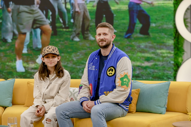 Rafał z "Farmy" z synem w "halo tu Polsat"