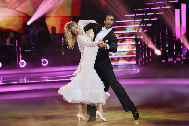Gamou Fall i Hanna Żudziewicz w finale "Tańca z Gwiazdami" fot. Wojciech Olkusnik/East News