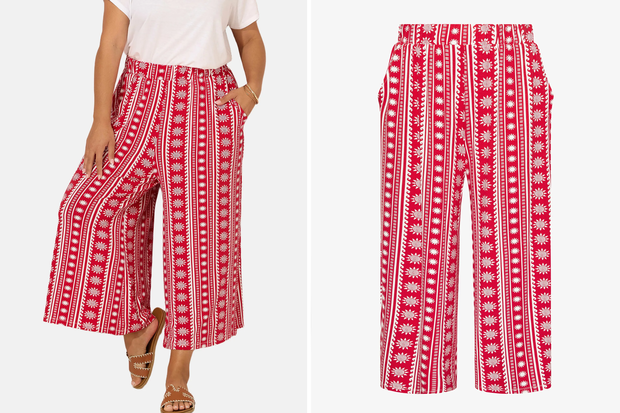 Modne spodnie typu "Jacquard" w stylu Małgorzaty Rozenek-Majdan z Zalando marki Yours Clothing za 147,99 złotych