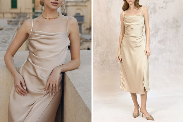 Modna sukienka "pearl straps" w stylu Izabeli Macudzińskiej z Monnari za 99,99 złotych