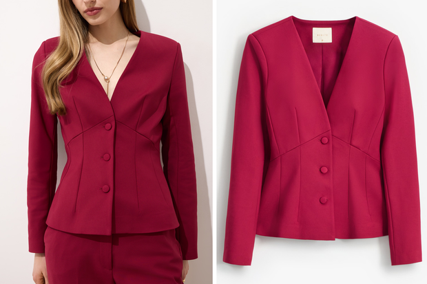 Modna marynarka z baskinką typu "Peplum" w stylu Izabeli Macudzińskiej z Mohito za 219,99 złotych