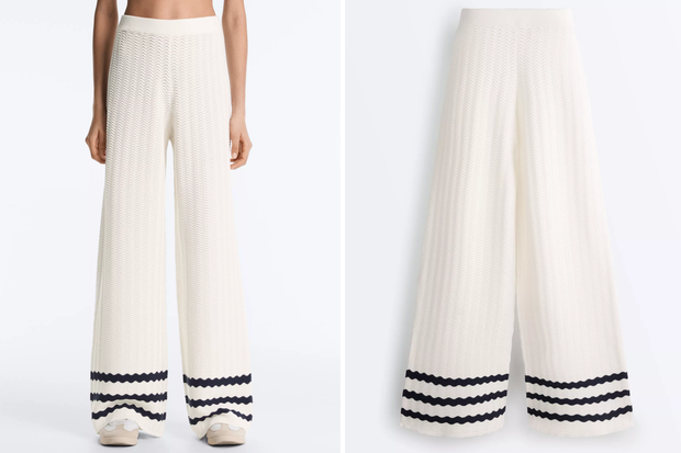 Modne szydełkowe spodnie typu "Crochet" w stylu Edyty Zając z Oysho za 179 złotych