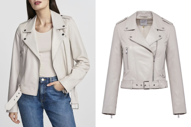 Modna kurtka "almond leather jacket" w stylu Izabeli Macudzińskiej z Ochnika za 599,90 złotych
