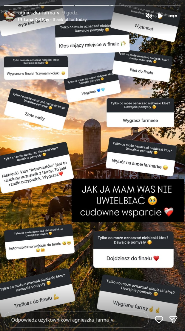 Agnieszka z "Farmy" przypadkiem to ujawniła o finale?
