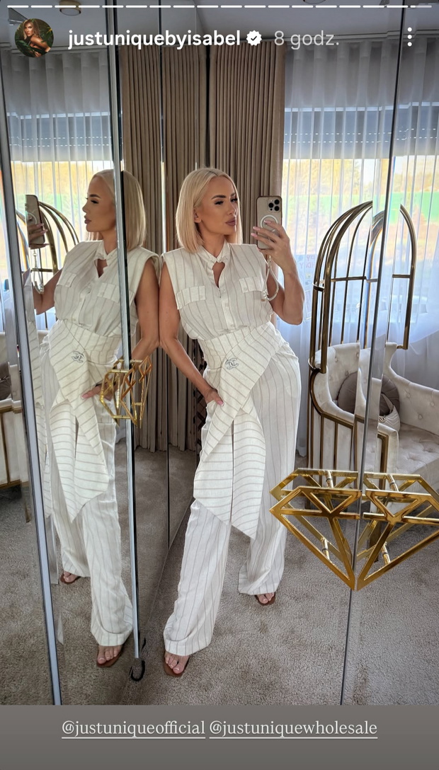 Izabela Macudzińska w modnym kombinezonie na lato w stylu "holiday quiet luxury"
