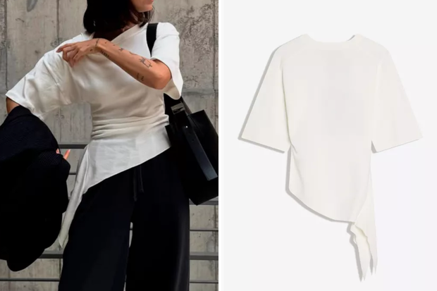 Modna bluzka typu "Oblique" w stylu Izabeli Macudzińskiej z Bershki za 99,90 złotych
