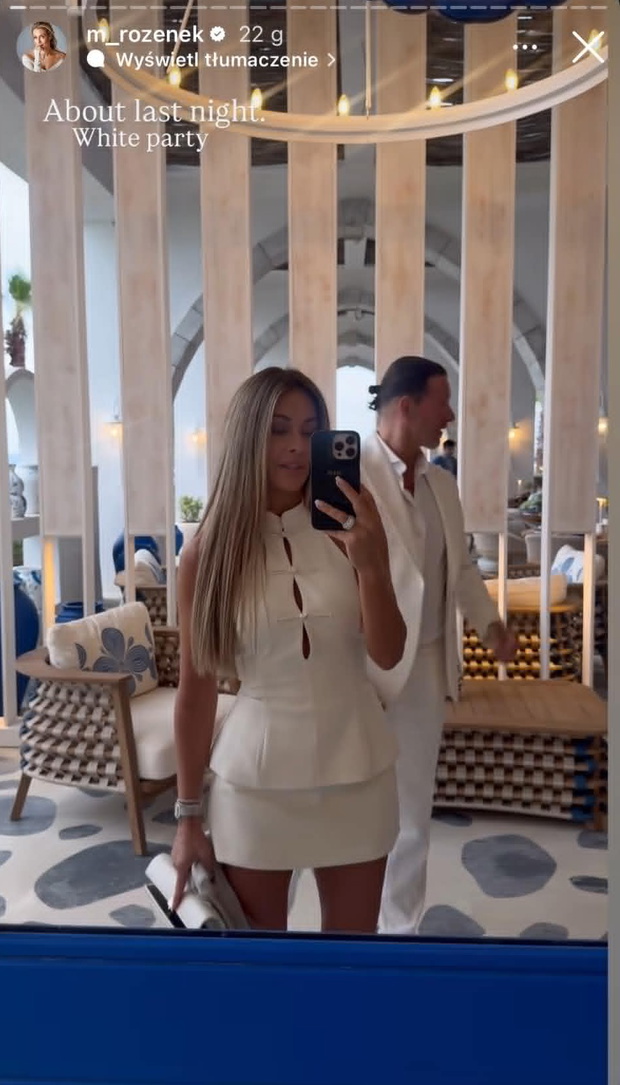 Małgorzata Rozenek w mikro mini w stylu "quiet luxury holiday". To hit lata 2026