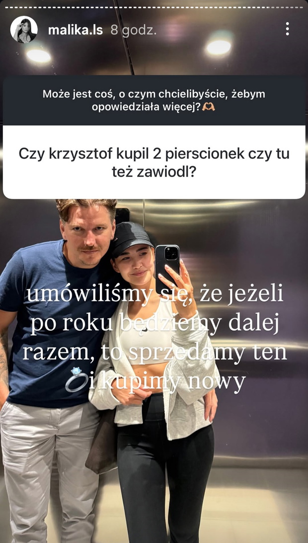 Malika z "Love is Blind: Polska" doczekała się drugiego pierścionka zaręczynowego od Krzysztofa?