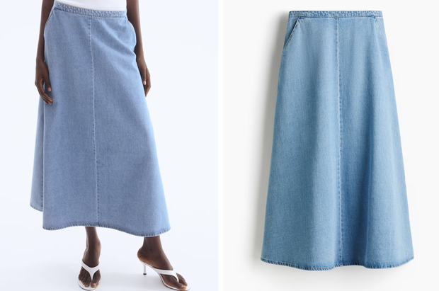 Jeansowa spódnica w stylu "western chic" z H&M za 127,99 złotych