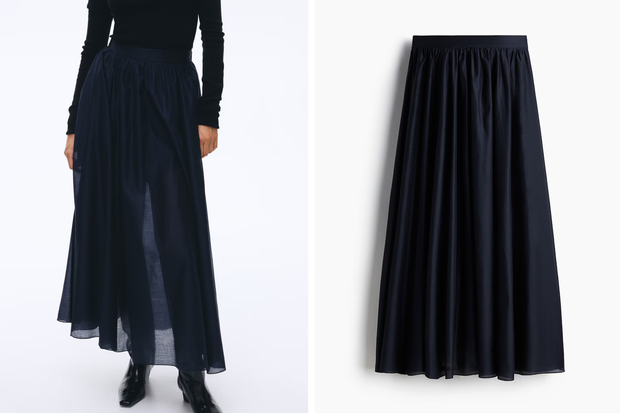 Modna spódnica "sheer tiered" w stylu Agnieszki Woźniak-Starak, utrzymana w estetyce "poetcore" z H&amp;M za 147,99 złotych