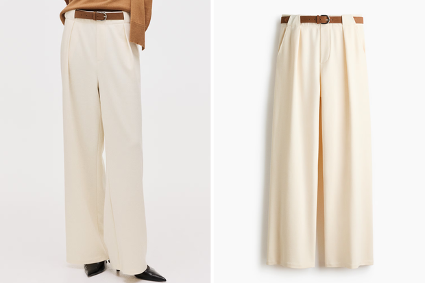 Modne spodnie "pearl blanche pants" w stylu Dody z H&amp;M za 127,99 złotych