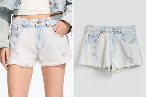 Modne jeansowe mikro shorty "western chic shorts" na lato w stylu Izabeli Macudzińskiej z Reserved za 99,99 złotych