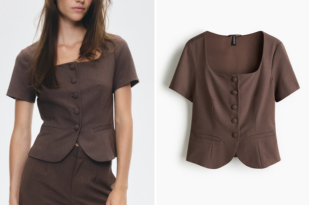 Modna bluzka typu "Jaquette" w stylu Małgorzaty Rozenek-Majdan z H&M za 109,99 złotych