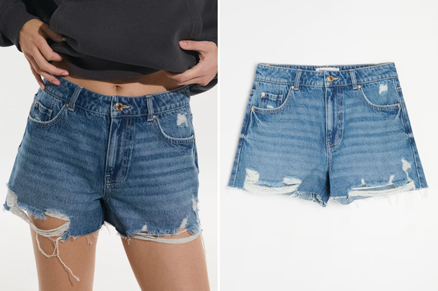 Modne jeansowe mikro shorty "western chic shorts" na lato w stylu Izabeli Macudzińskiej z Sinsay za 59,99 złotych
