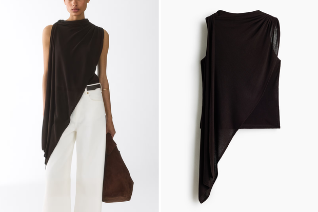 Modna bluzka typu "Oblique" w stylu Izabeli Macudzińskiej z H&M za 144,99 złotych
