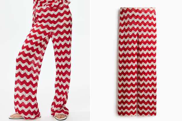 Modne spodnie typu "Jacquard" w stylu Małgorzaty Rozenek-Majdan z H&M za 127,99 złotych