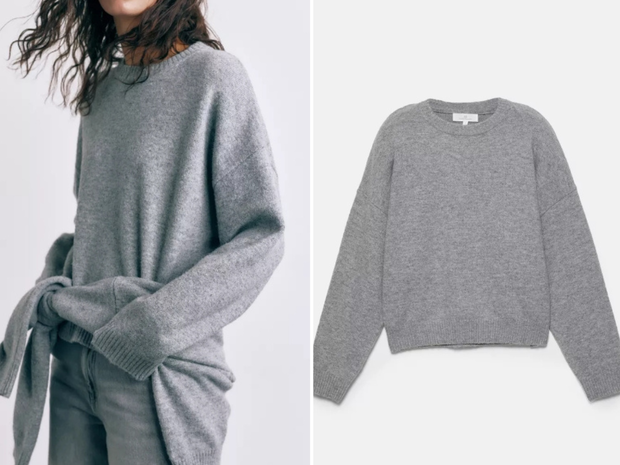 Sweterek w odcieniu "Cloudy Sky" w Pull&Bear za 129,00 złotych