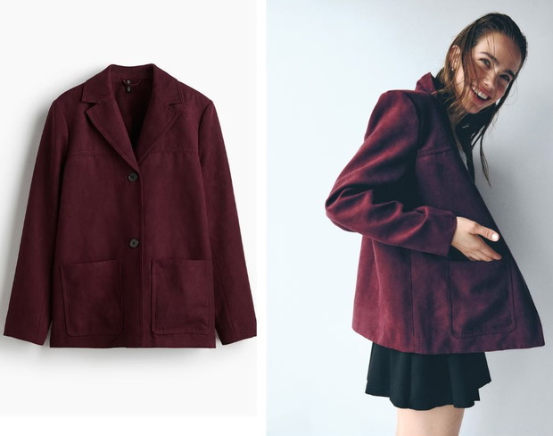 Marynarka H&M "electric violet"